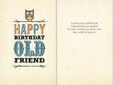 Birthday Card for Guy Friend B 018 Happy Birthday Old Friend Bald Guy Greetings