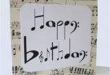 Birthday Card for Musician Chlef Musical Notes Birthday Card by Say It Folksy