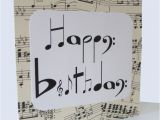 Birthday Card for Musician Chlef Musical Notes Birthday Card by Say It Folksy