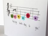 Birthday Card for Musician Last Minute Gifts Finished Off and An Amusing Mishap Sewchet