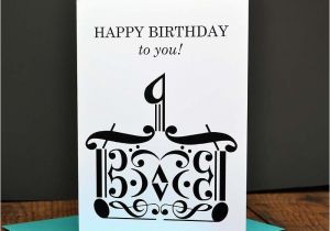 Birthday Card for Musician Music Birthday Card 5×7 Birthday Cake Card Music Note