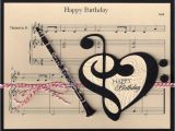 Birthday Card for Musician Music Clarinet Birthday Card Music Pinterest