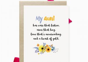 Birthday Card for My Aunt Aunt Birthday Card Cute Mothers Day Gift for Aunt Printable