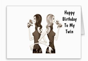 Birthday Card for My Twin Sister Happy Birthday Wishes for Twin Sister