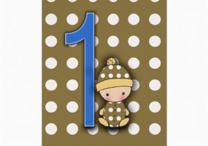 Birthday Card for One Year Old Boy 1 Year Old Boy Birthday Card Zazzle