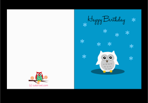 Birthday Card for Printing Free Printable Cute Owl Birthday Cards