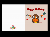 Birthday Card for Printing Free Printable Cute Owl Birthday Cards