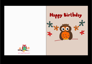 Birthday Card for Printing Free Printable Cute Owl Birthday Cards