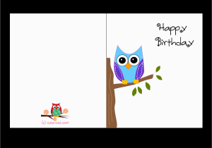 Birthday Card for Printing Free Printable Cute Owl Birthday Cards