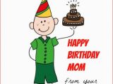 Birthday Card for son From Mother Happy Birthday Mom From Your Favorite son