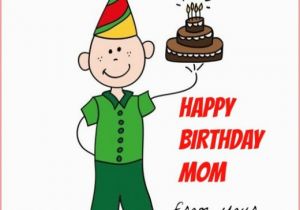 Birthday Card for son From Mother Happy Birthday Mom From Your Favorite son