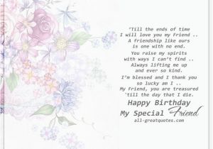 Birthday Card for Special Friend Message Birthday Wishes for Friends Messages Verses Short Poems