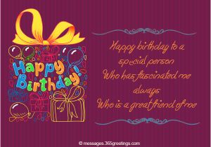 Birthday Card for Special Friend Message Birthday Wishes for someone Special 365greetings Com