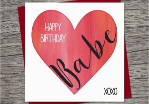 Birthday Card for Spouse Birthday Card Happy Birthday Babe Wife Birthday Husband
