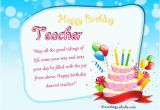 Birthday Card for Teacher Printable Birthday Wishes for Teacher Wordings and Messages