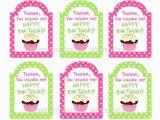 Birthday Card for Teacher Printable Diy Printable Birthday Teacher Appreciation Tags by