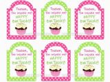Birthday Card for Teacher Printable Diy Printable Birthday Teacher Appreciation Tags by