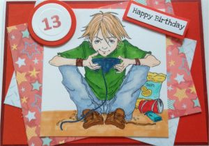 Birthday Card for Teenager Boy Teenage Boys Birthday Card Handmade Cards by Karen
