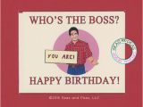 Birthday Card for the Boss who 39 S the Boss Birthday Funny Birthday Card tony Danza