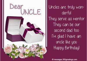 Birthday Card for Uncle From Niece Birthday Wishes for Uncle 365greetings Com