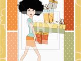 Birthday Card for Young Lady Royalty Free Vector Of Birthday Card Pretty Young Lady