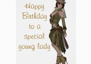 Birthday Card for Young Lady Steampunk Fashion Birthday Card for Young Lady Zazzle