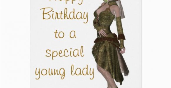 Birthday Card for Young Lady Steampunk Fashion Birthday Card for Young Lady Zazzle