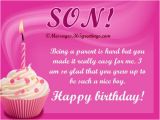 Birthday Card From Mother to son Birthday Wishes for son 365greetings Com