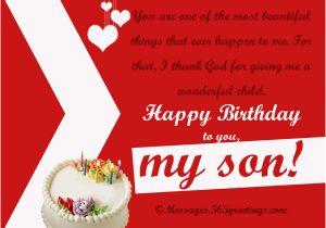 Birthday Card From Mother to son Birthday Wishes for son 365greetings Com