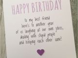 Birthday Card Ideas for Best Friend Funny Funny Best Friend Birthday Card Bestie Humour Fun