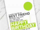 Birthday Card Ideas for Best Friend Funny Lime Green Funny Best Friend Birthday Card Qty 1
