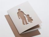 Birthday Card Ideas for Dad From Daughter Father and Daughter Cut Silhouette Card with by