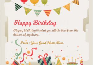 Birthday Card Images with Name Editor Happy Birthday Greeting Card with Name Edit 101 Birthdays