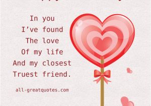 Birthday Card Love Sayings I Found the Love Of My Life Quotes Quotesgram