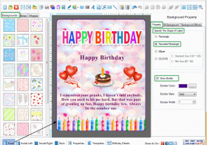 Birthday Card Making software Drpu Birthday Card Designer software Design Printable