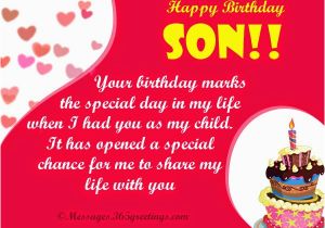 Birthday Card Messages for My son All Wishes Message Greeting Card and Tex Message
