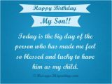 Birthday Card Messages for My son Birthday Wishes for son 365greetings Com