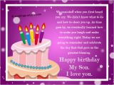 Birthday Card Messages for My son Birthday Wishes for sons Nicewishes Com