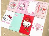 Birthday Card Packs Cheap 40 Pcs Pack Cartoon Hello Kitty Christmas Holdiy Letter