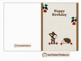 Birthday Card Print Outs Free Printable Woodland Birthday Cards
