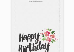 Birthday Card Print Outs Printable Birthday Card for Her