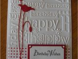 Birthday Card Reminder Folder Birthday Wishes Poppy Stamp Memory Box Happy Birthday