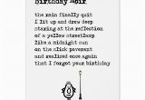 Birthday Card Rhymes Funny Birthday Noir A Funny Belated Birthday Poem Card