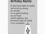 Birthday Card Rhymes Funny Birthday Reality A Funny Birthday Poem Card Zazzle