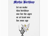 Birthday Card Rhymes Funny Mythic Birthday A Funny Happy Birthday Poem Zazzle Com