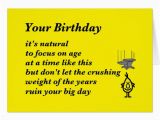 Birthday Card Rhymes Funny Your Birthday A Funny Birthday Poem Card Zazzle Com
