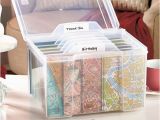 Birthday Card Storage Box Greeting Card organizer with Dividers Storage Box Recipe