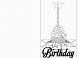 Birthday Card Template Black and White 6 Best Images Of Printable Folding Birthday Cards