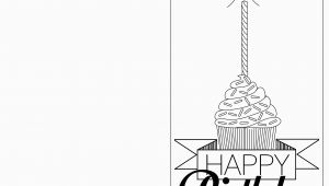 Birthday Card Template Black and White 6 Best Images Of Printable Folding Birthday Cards