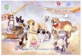 Birthday Card with Dogs Funny Dog Greeting Card Birthday Card Dog Birthday Card Dog